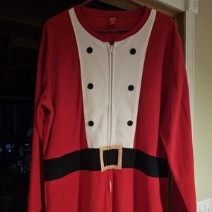 Mens Santa Fleece Onesie